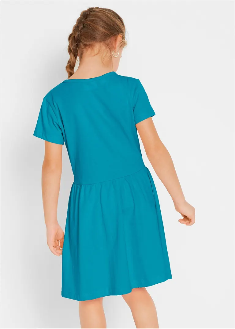bonprix Doppelpack Mädchen Jerseykleid mit Druck - Kinder Rabatte dieses Monats