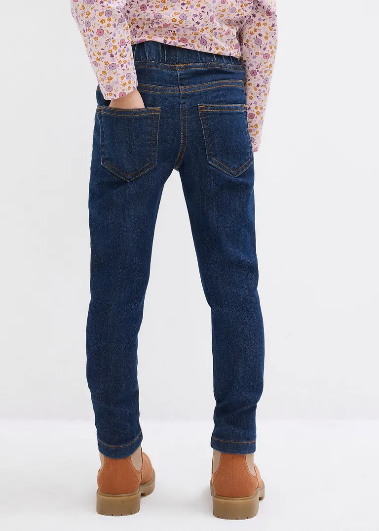 bonprix Bequeme Mädchen Jeggings - blau - Kinder Verkauf