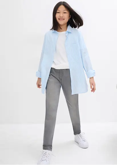 bonprix Bequeme Mädchen Jeggings im 2er Pack - Kinder im Angebot
