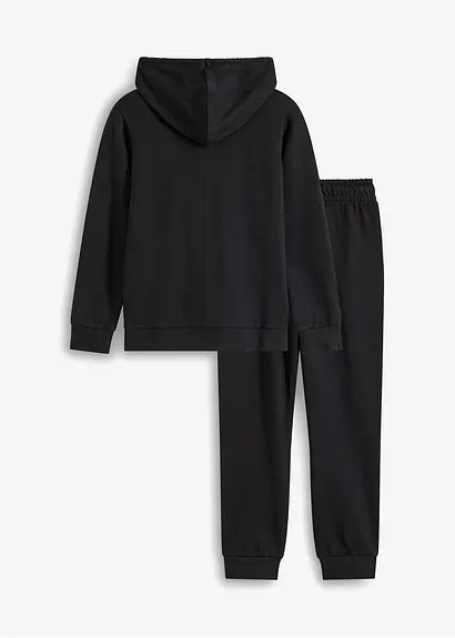 bonprix Gemütlicher Mädchen Jogginganzug (2-tlg. Set) im Homewear Design mit Bindeband Exklusivangebot