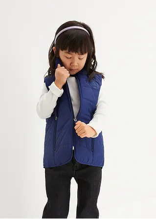 bonprix Leichte Mädchen Steppweste - blau - Kinder Black Friday