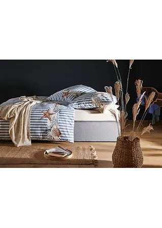bonprix Maritimer Hingucker: Bettwäsche mit Streifen und Muscheln Bestseller