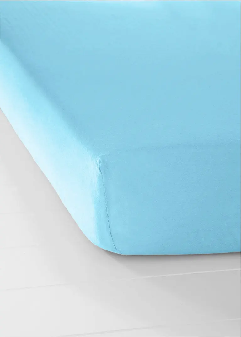 bonprix Perfekte Passform: Jersey Spannbettlaken - hellblau Riesige Ersparnisse