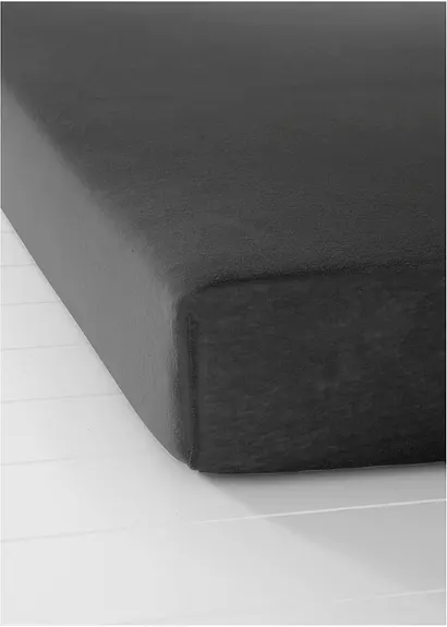 bonprix Perfekte Passform: Jersey Spannbettlaken - schwarz VIP-Rabatte