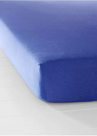 bonprix Perfekte Passform: Jersey Spannbettlaken - blau Wochenangebot