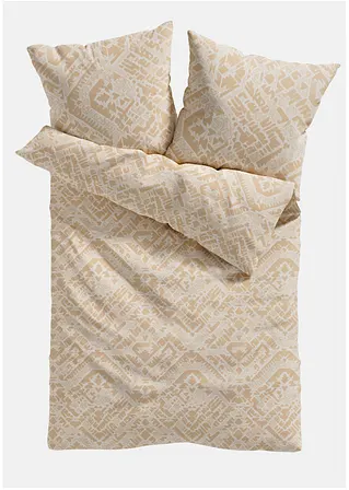 bonprix Bettwäsche mit Ethnomuster - beige Baumwollgemisch Bis zu 65% Rabatt